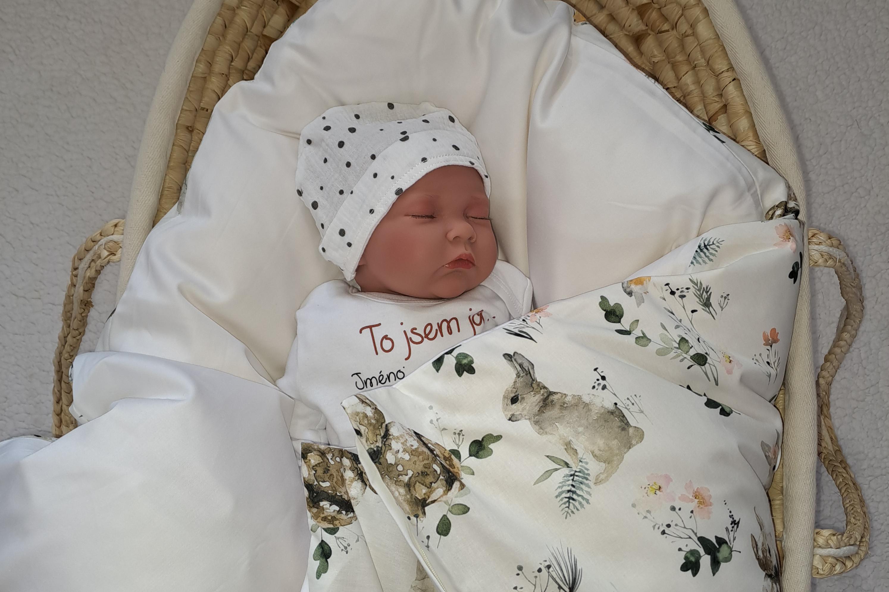 Péřová zavinovačka Srnka a zajíček