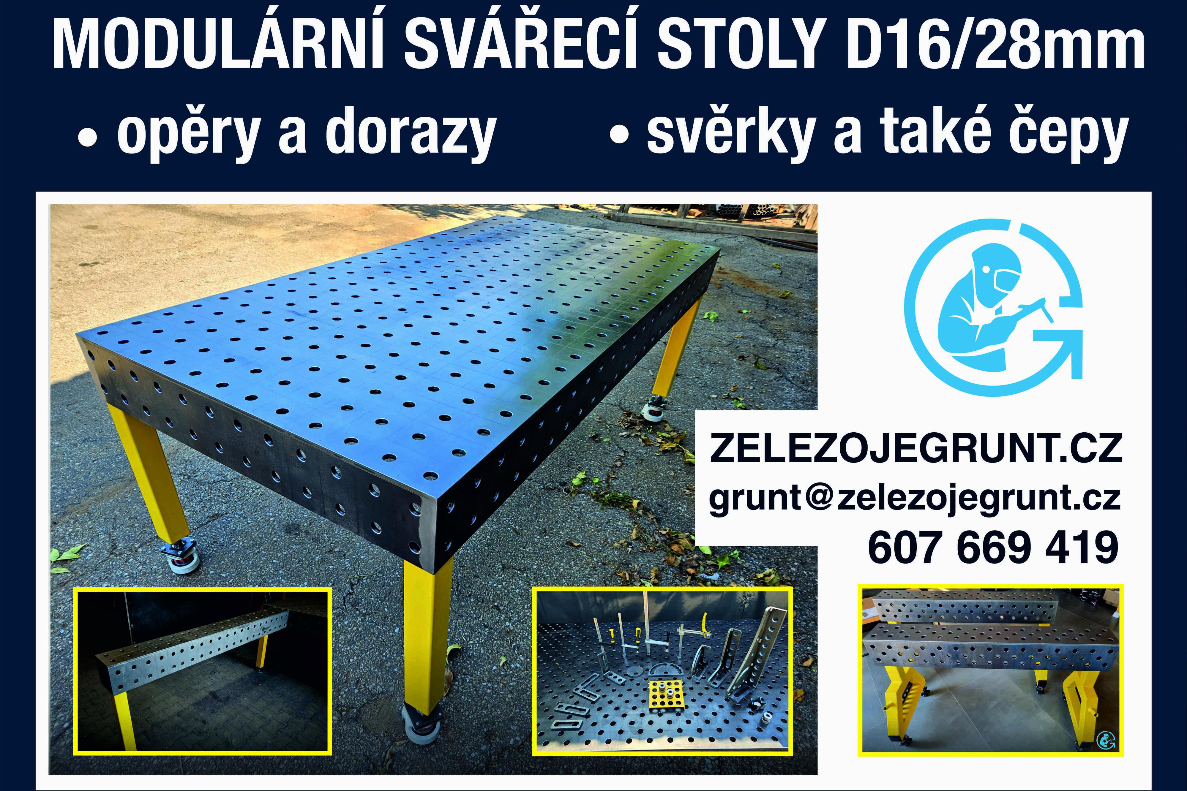 Prodej MODULÁRNÍCH SVÁŘECÍCH STOLŮ A PŘÍSLUŠENSTVÍ