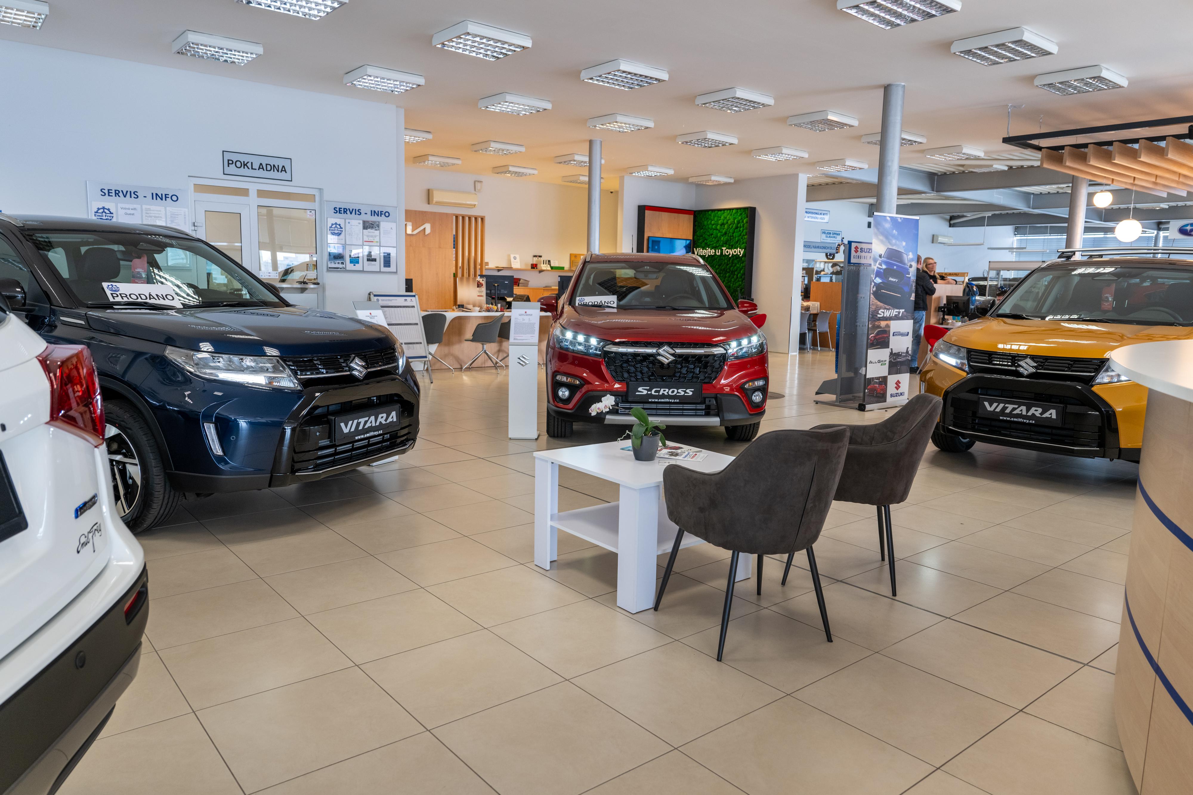 Emil Frey – nové vozy Suzuki – Pekařská