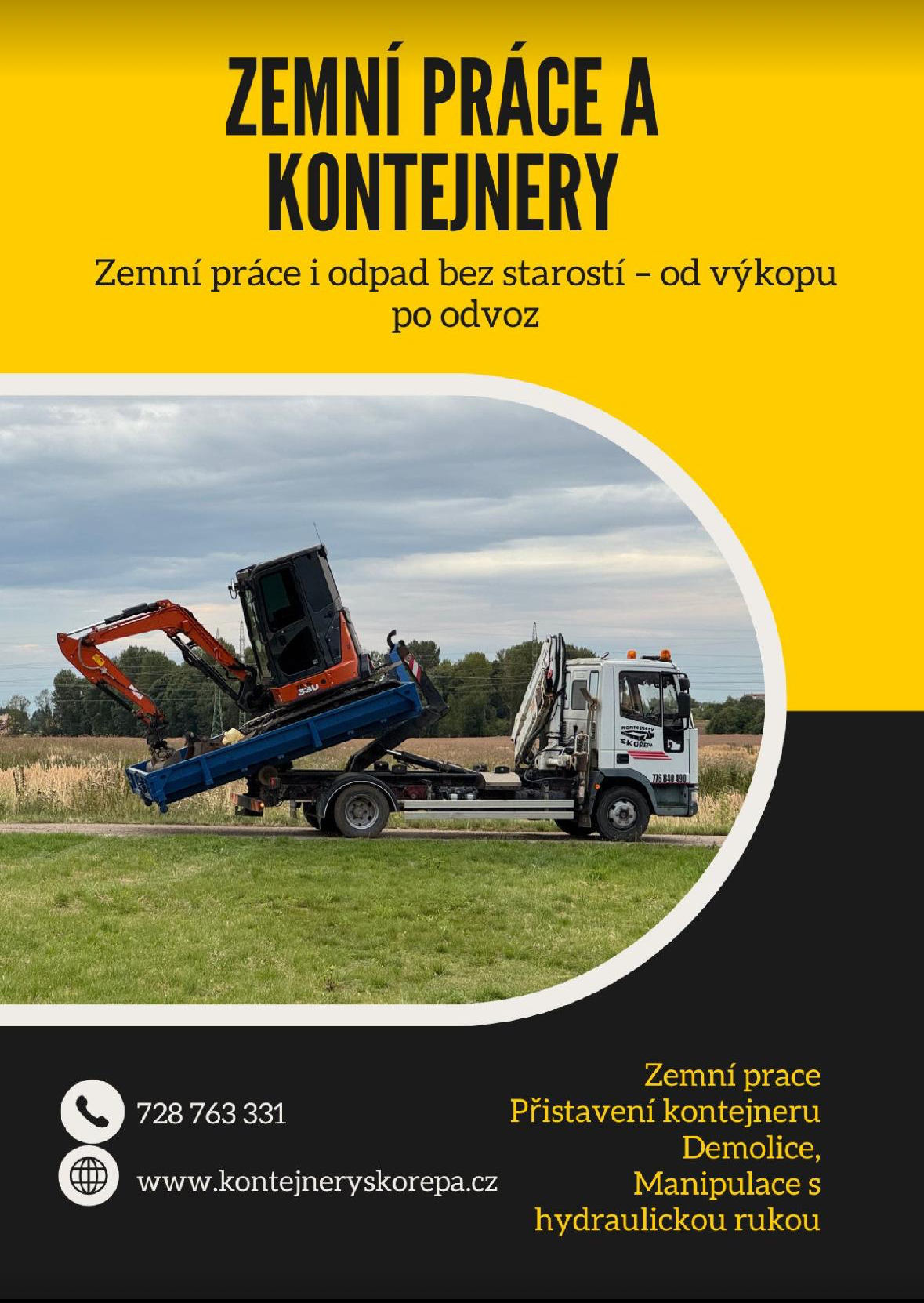 Kontejnery a zemní práce Petr Skořepa foto 3