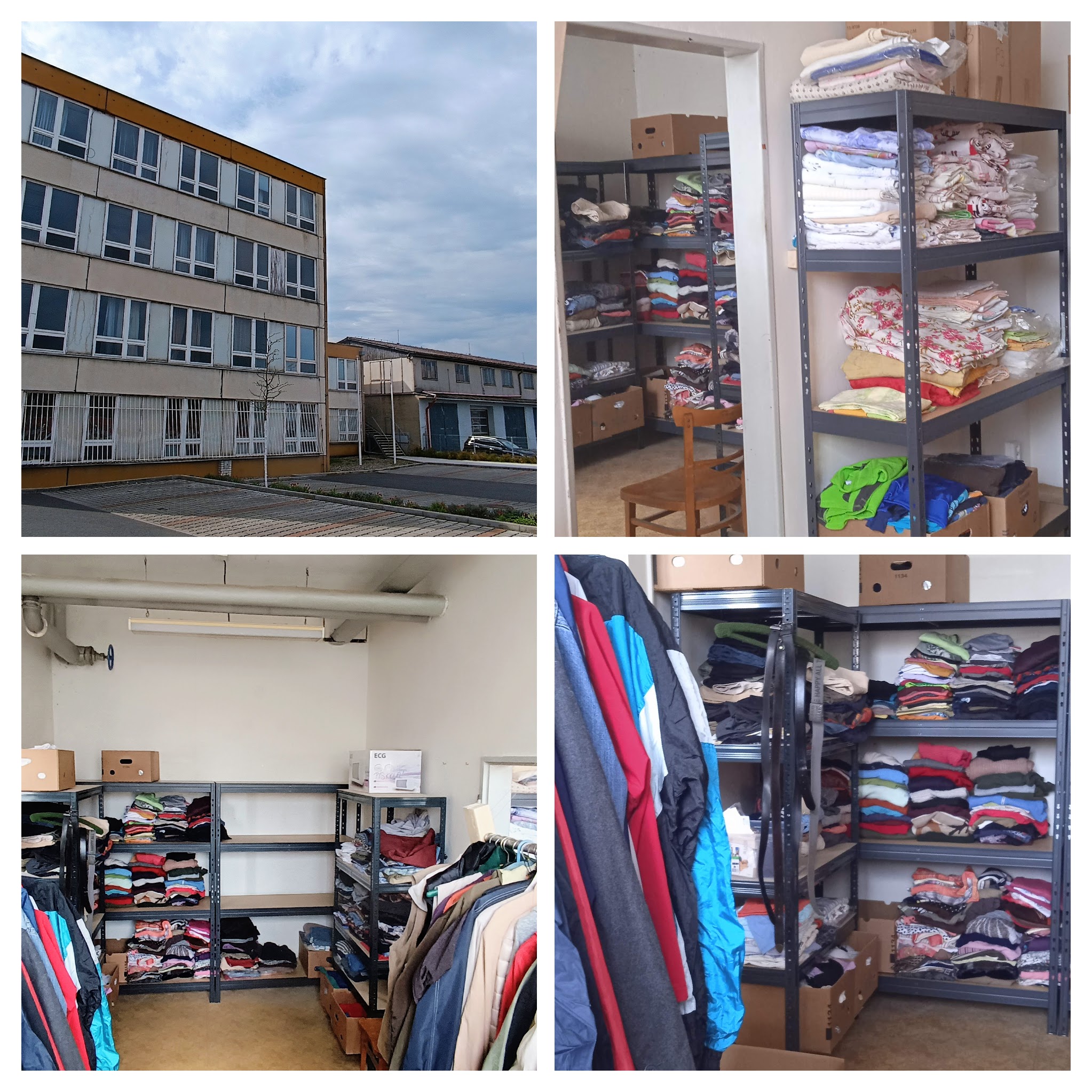 Humanitární šatník Farní charity Modřany foto 2