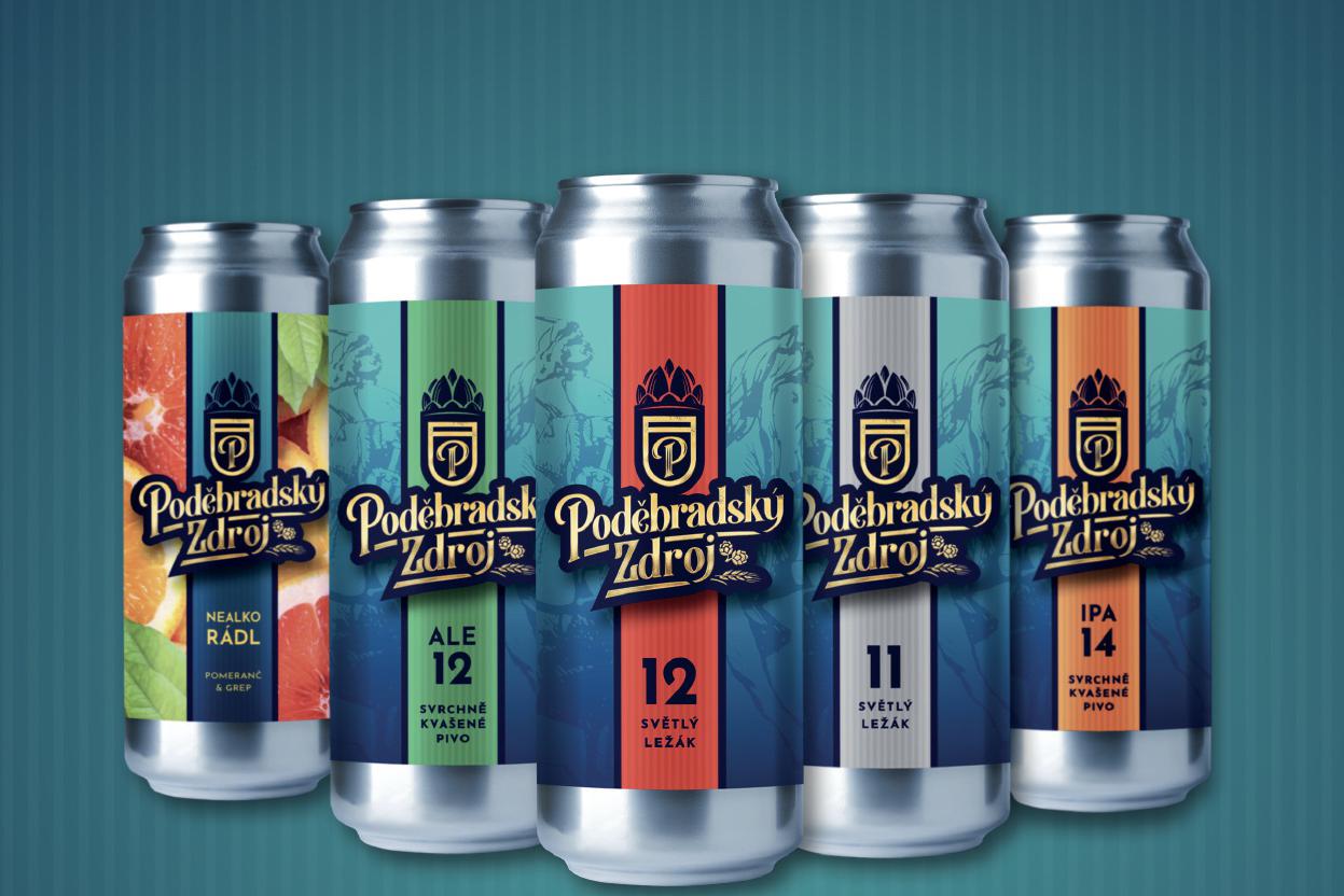 Stadardní nabídka piva v plechu