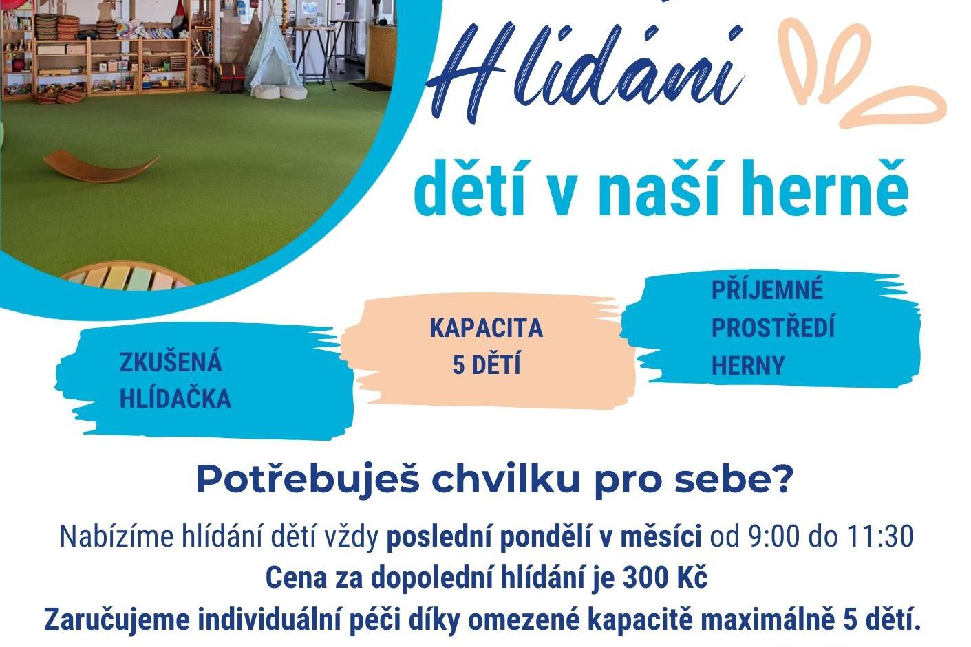 Hlídání dětí v naší herně