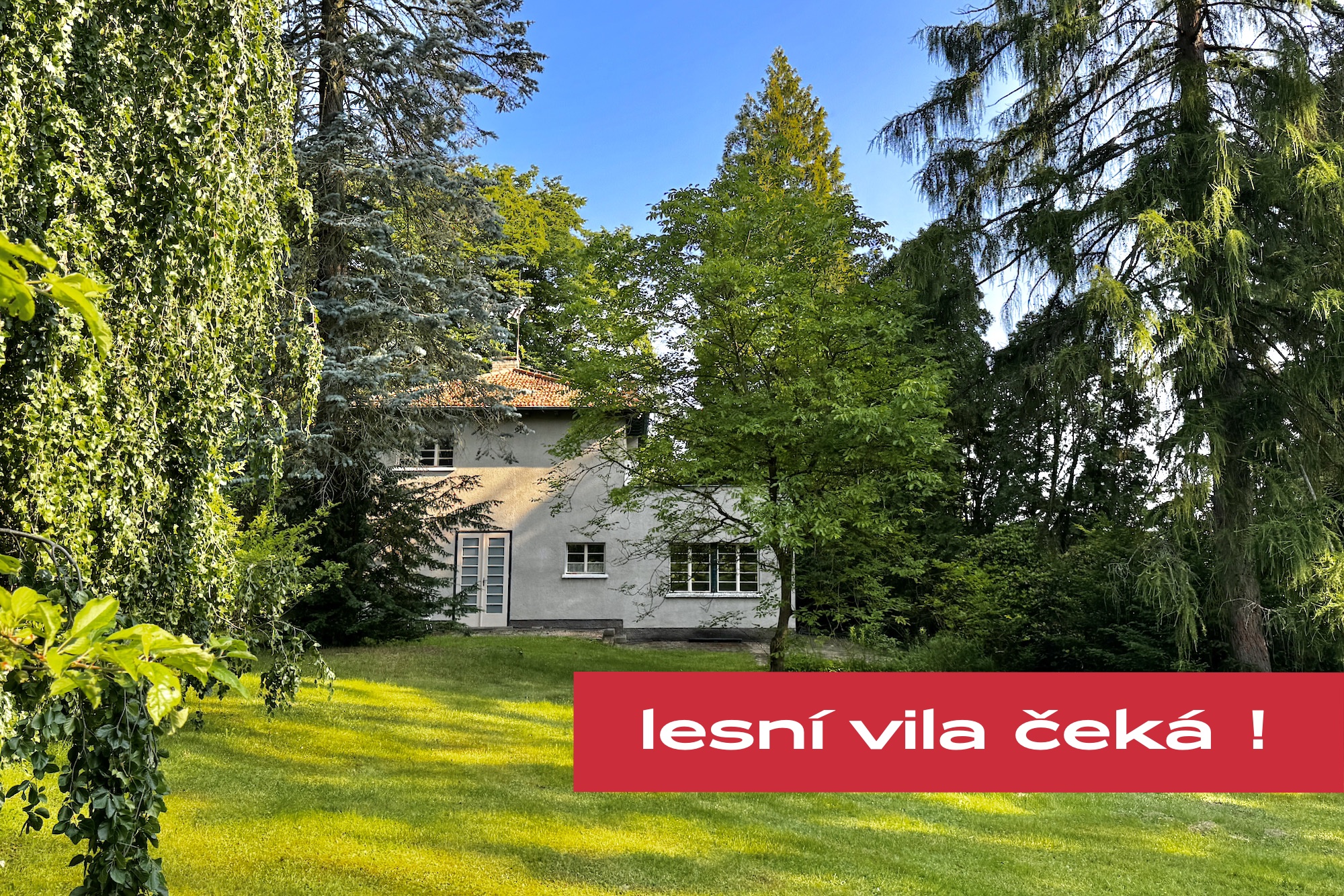 ROMANTICKÁ vila s krásným lesoparkem.