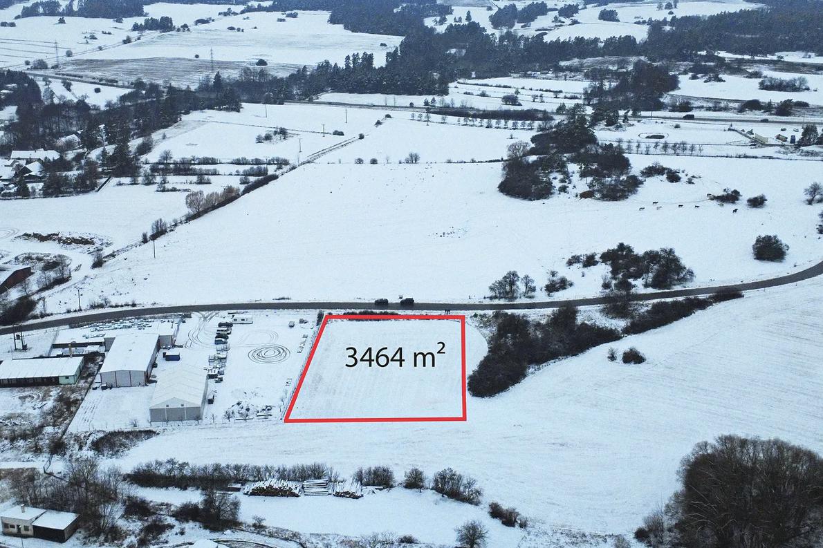 Prodej komerčního pozemku o výměře 3. 464 m2