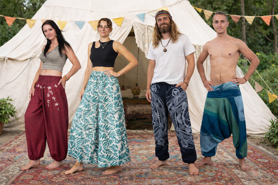 Etno kalhoty z Nepálu, Thajska a Indie