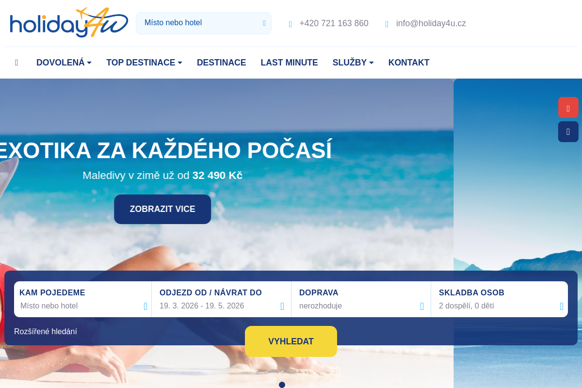 Cestovní agentura Holiday4u