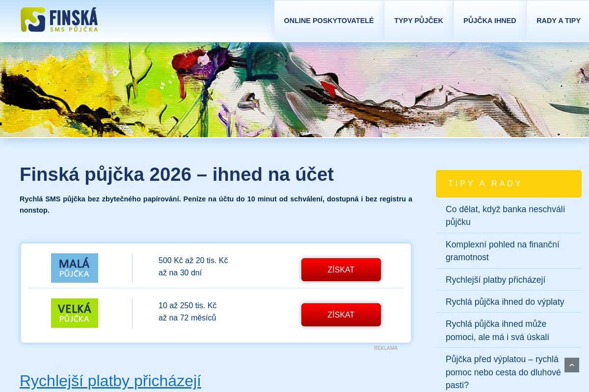 Finská-SMS-Půjčka.cz