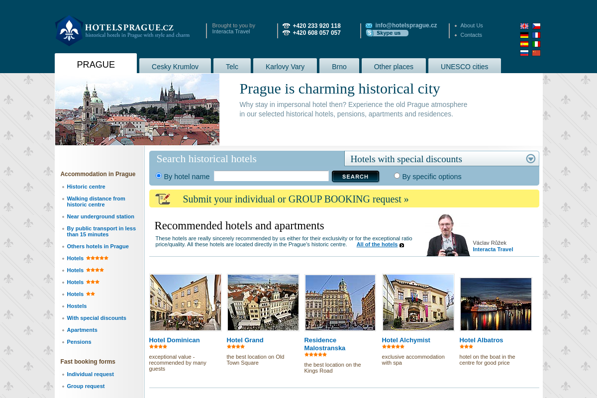 Hotelsprague.cz