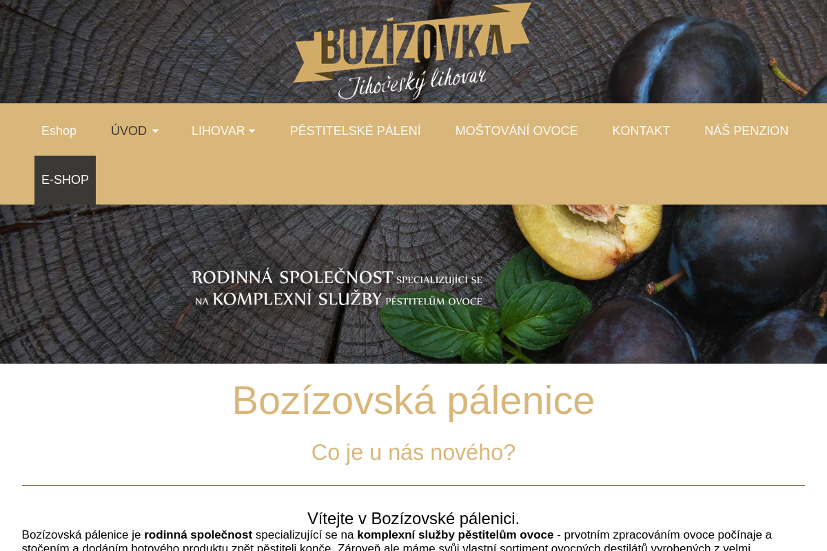 Bozízovská pálenice.cz