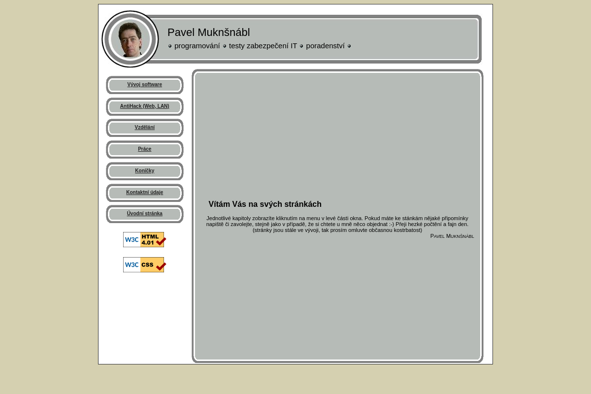 Ing. Pavel Muknšnábl - programování