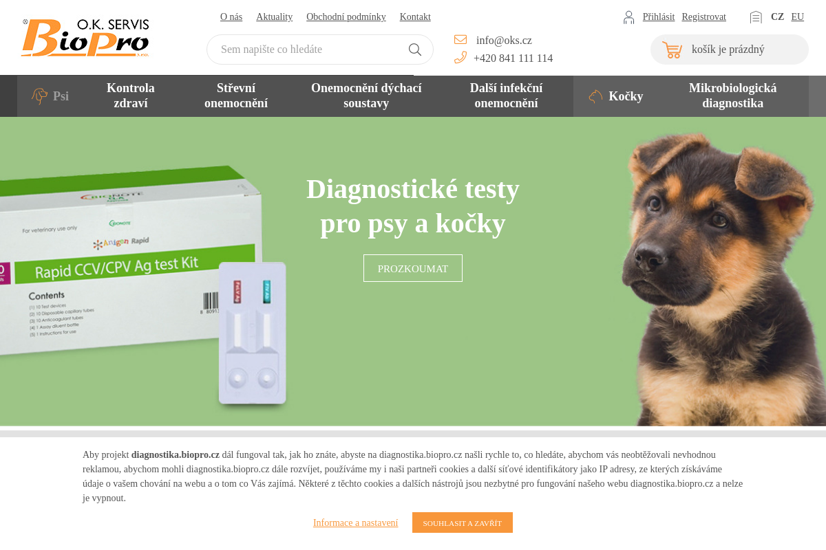 Veterinární diagnostika a testy - eshop Diagnostika.biopro.cz