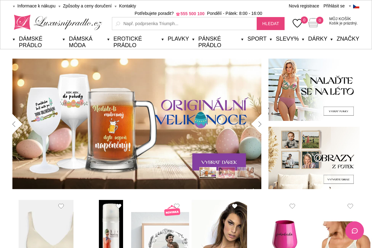 Luxusnipradlo.cz - luxusní spodní prádlo a plavky