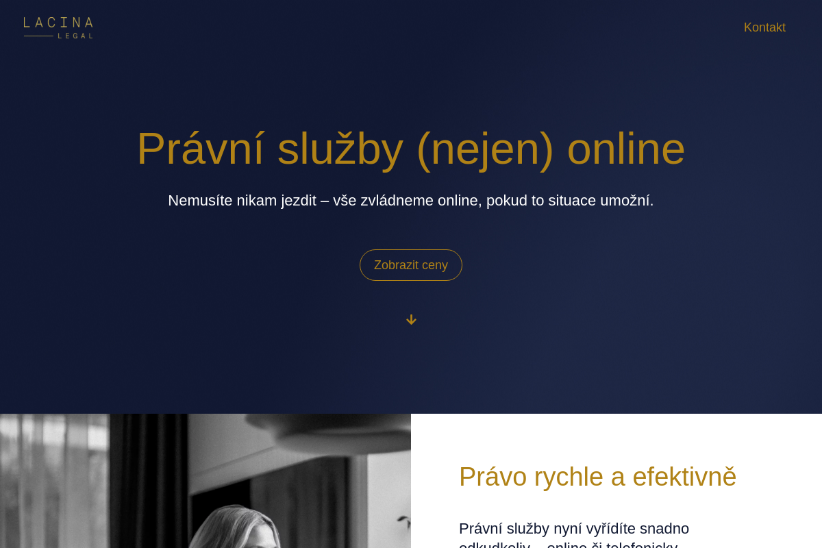 Mgr. Andrea Lacina, advokáta