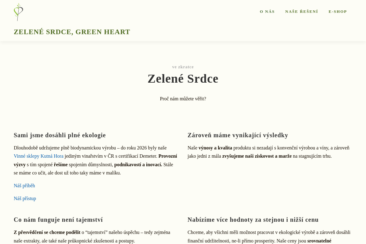 Zelené srdce, Green Heart, s.r.o. foto 1