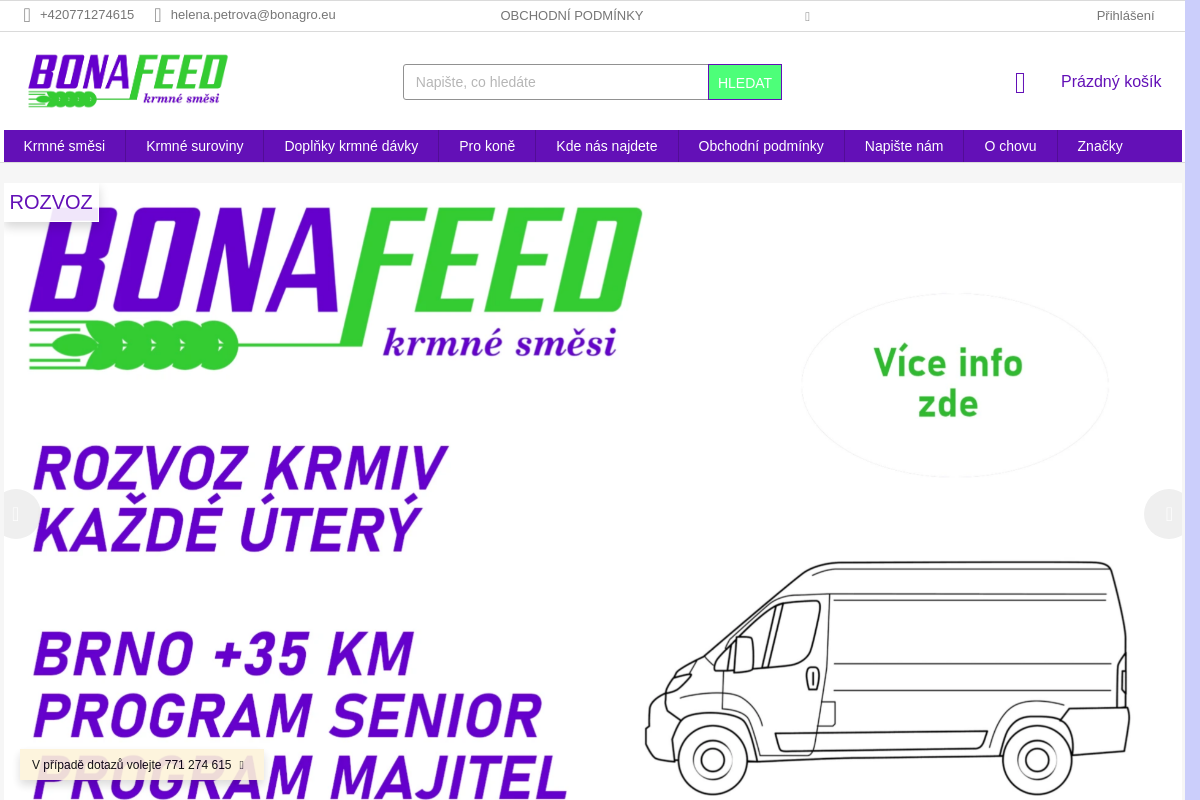 VKS Bonagro - výdejní místo BonaFeed.cz