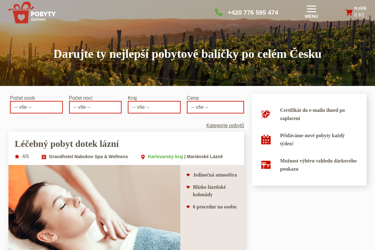 Pobyty dárkem.cz
