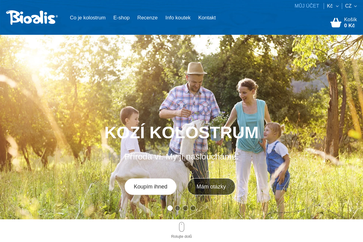 Bioalis kozí kolostrum