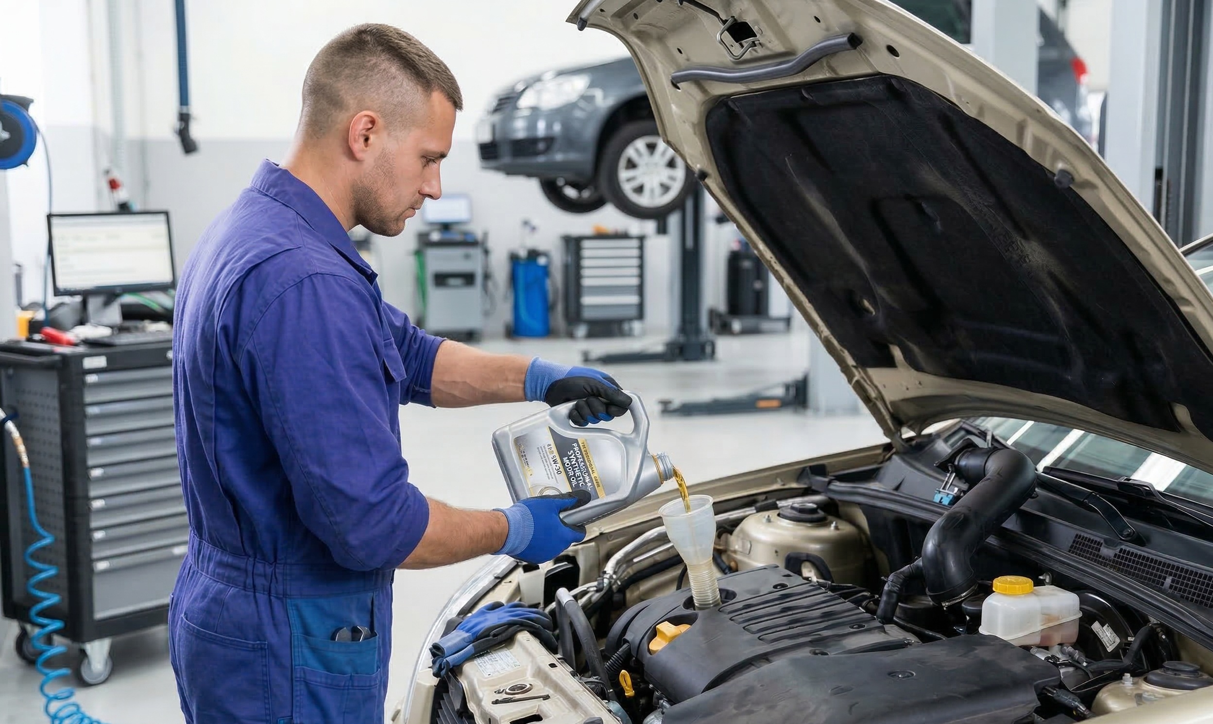 Výměna motorového oleje