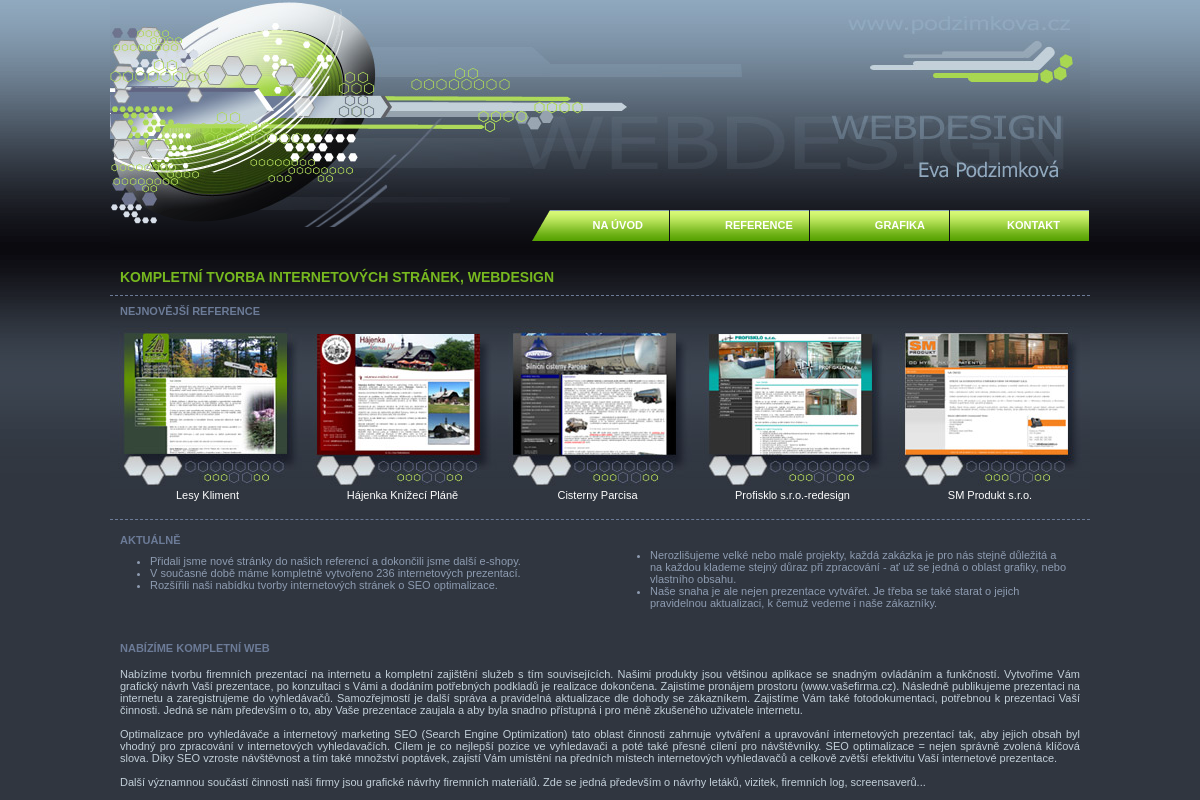 Tvorba internetových stránek Eva Podzimková