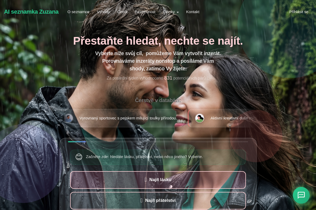 AI Seznamka Zuzana