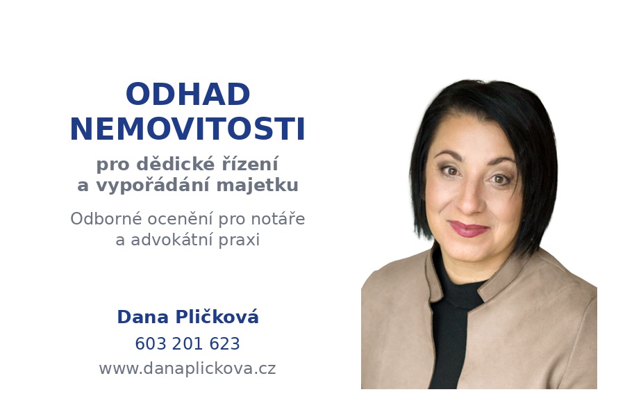 Odhad nemovitosti pro dědické řízení a vypořádání