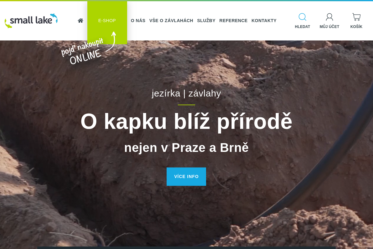 Small lake - zavlažovací systémy a jezírka