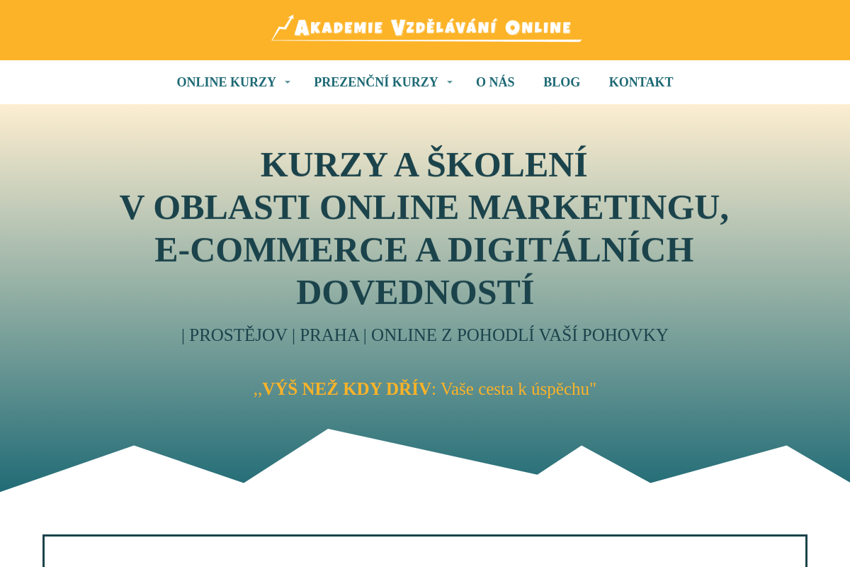Akademie Vzdělávání Online