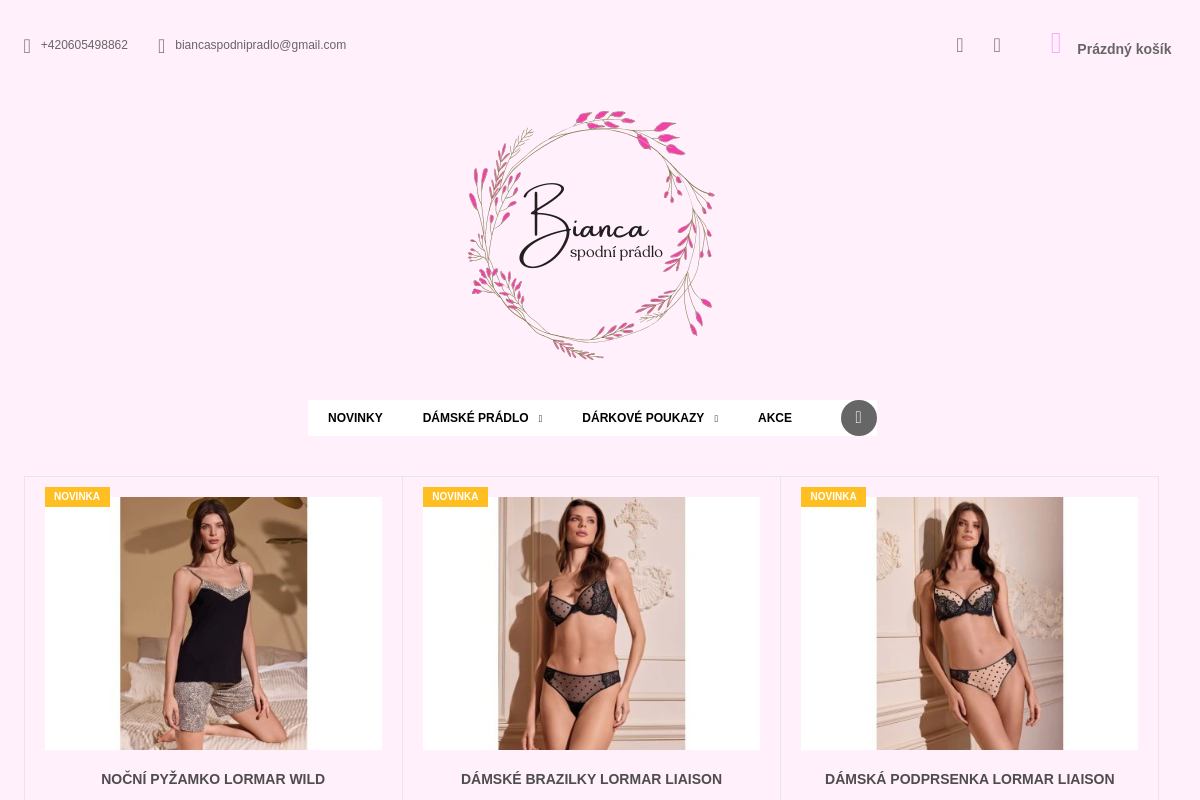 Bianca spodní prádlo