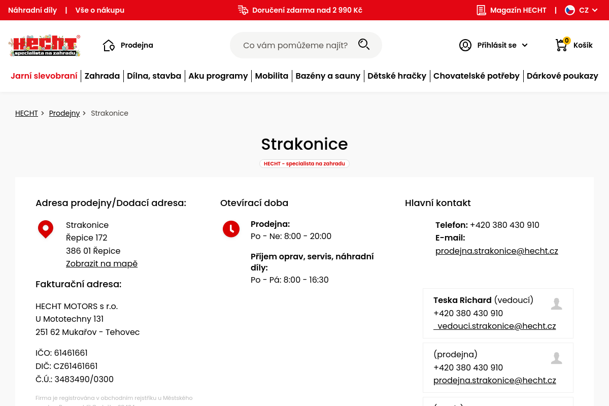 HECHT - specialista na zahradu