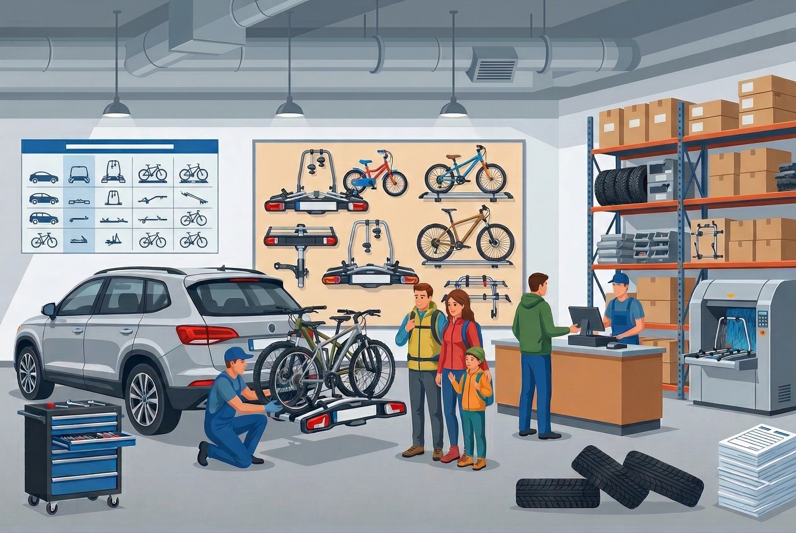 Zapůjčení nosičů kol, Karlovy Vary