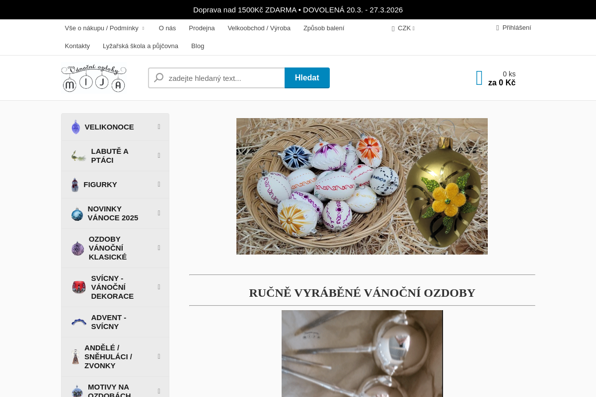 VÁNOČNÍ OZDOBY - MIJA