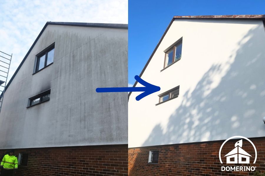 Čištění a mytí fasád, aplikace nanoimpregnace