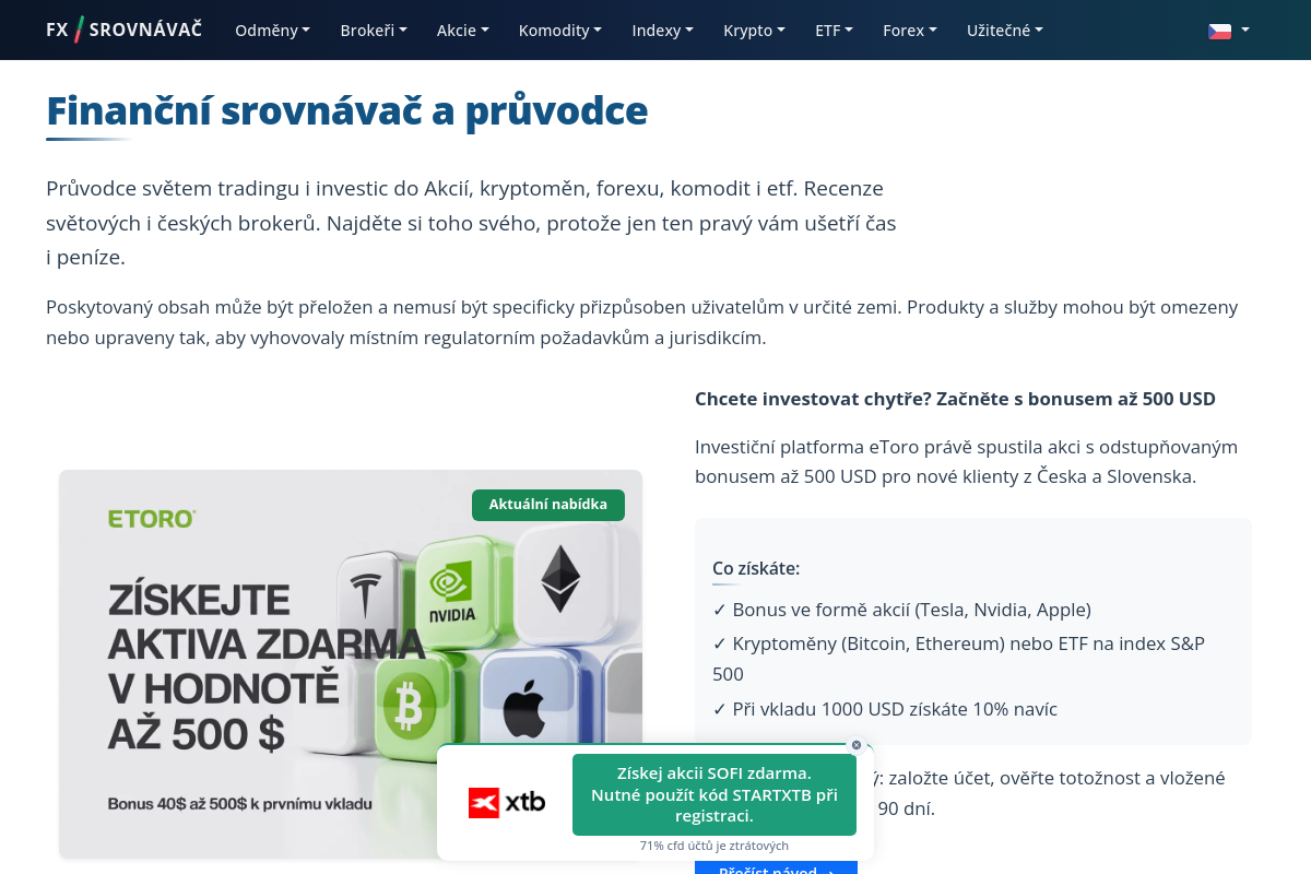 Forexsrovnavac.cz