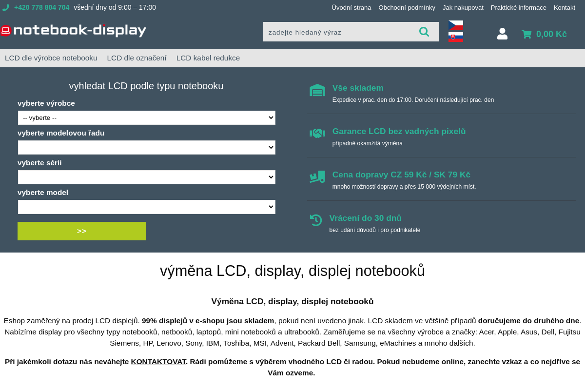 Notebook-display.cz