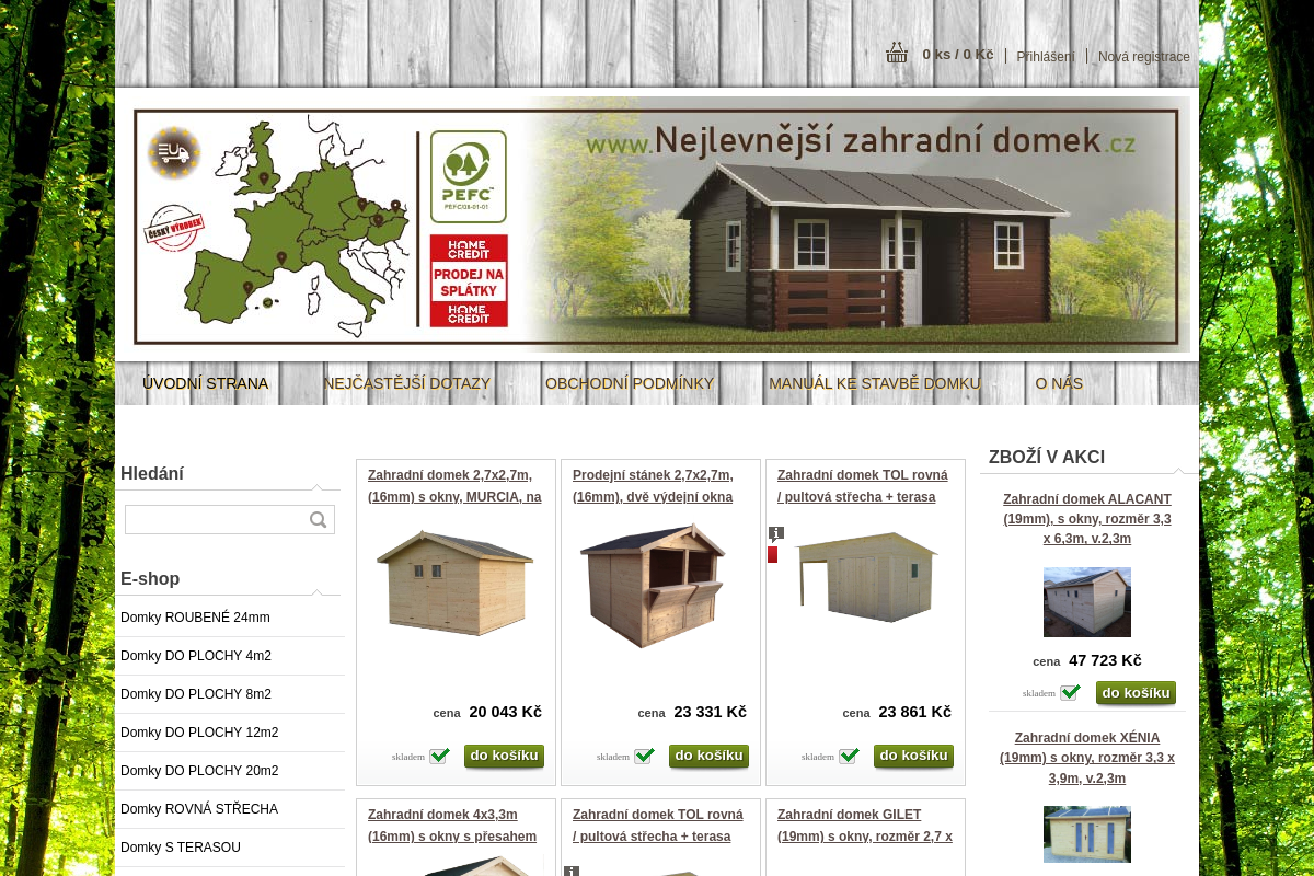 Nejlevnejsizahradnidomek.cz