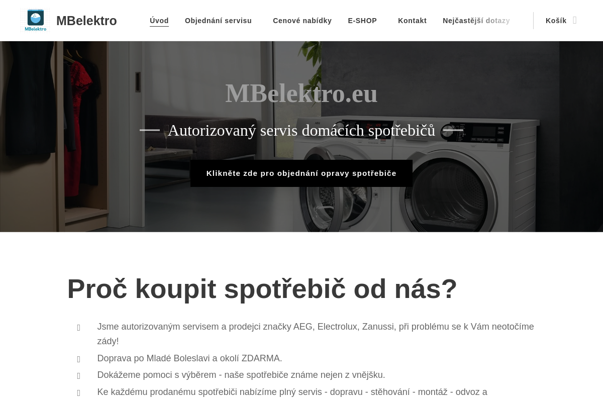 Martin Máj - servis domácích spotřebičů