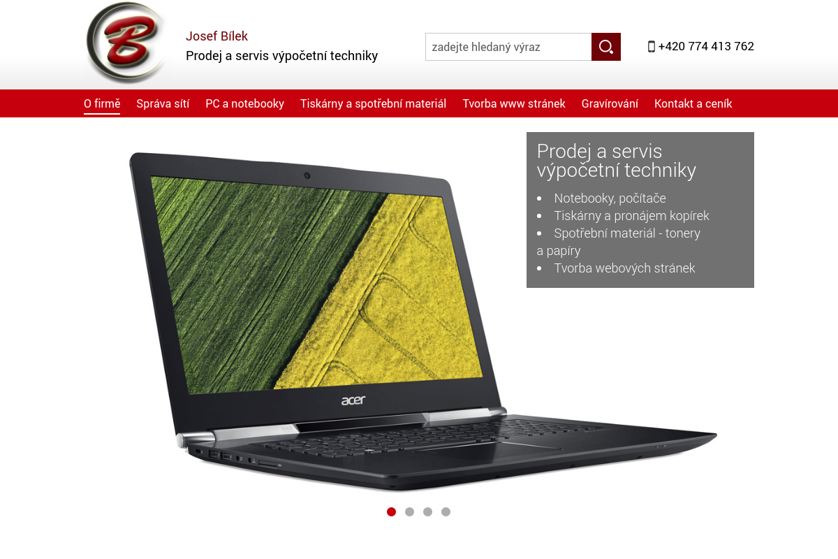 Josef Bílek - Prodej a servis výpočetní techniky
