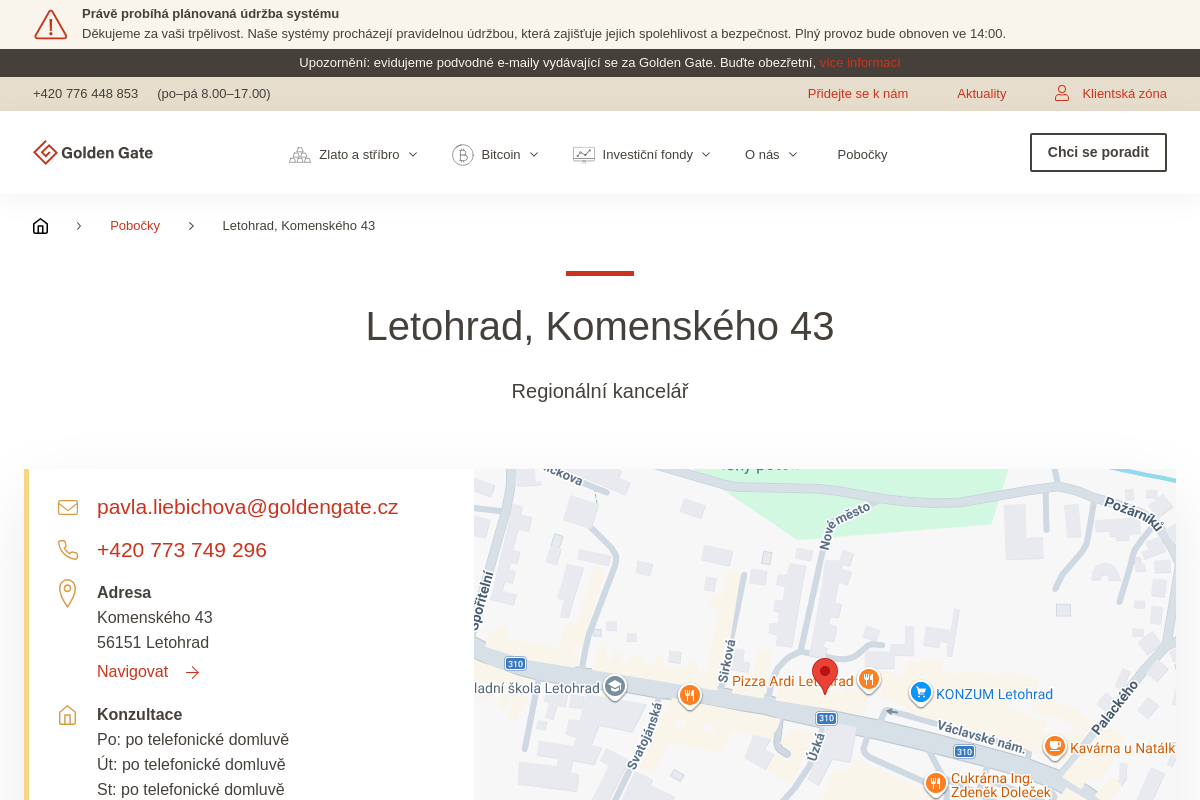 Golden Gate - regionální kancelář