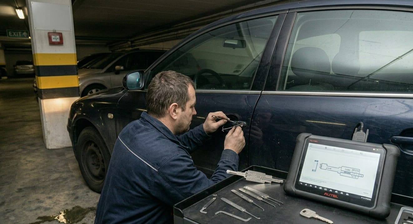Otevření dveří od zamčeného vozu