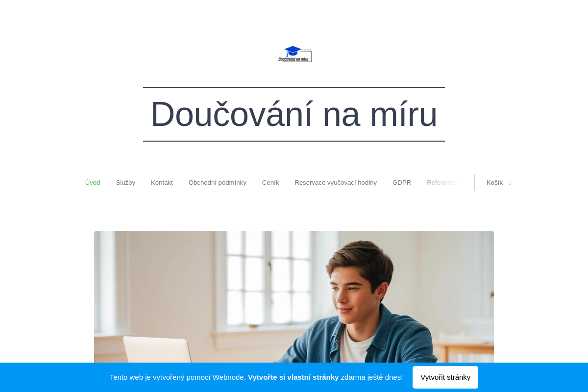 Doučování na míru