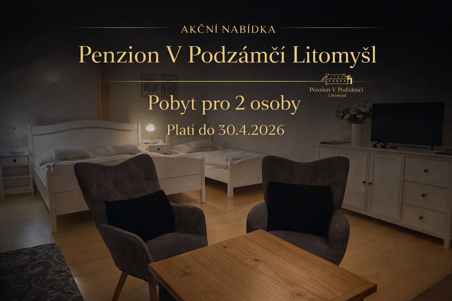 Pobyt pro 2 osoby za cenu od 1450 Kč- kód 400