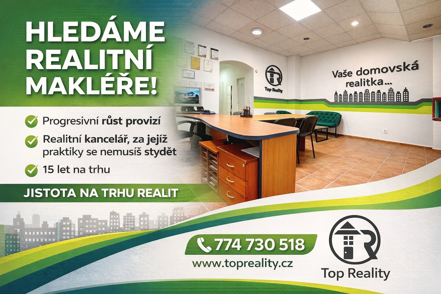 Hledáme makléře !