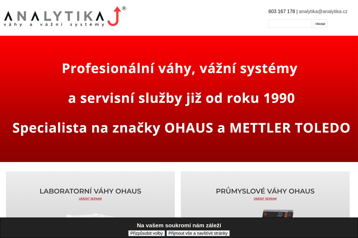 Analytika váhy a vážní systémy s.r.o.