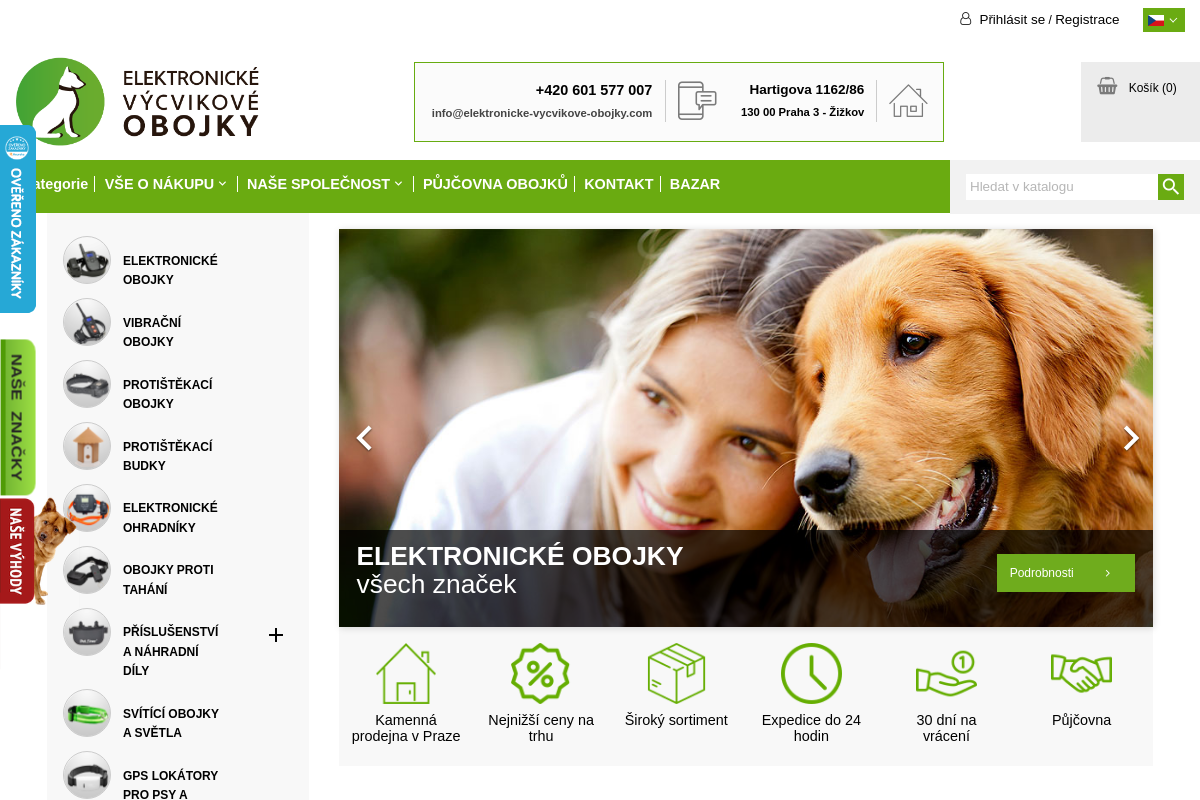 Elektronické výcvikové obojky