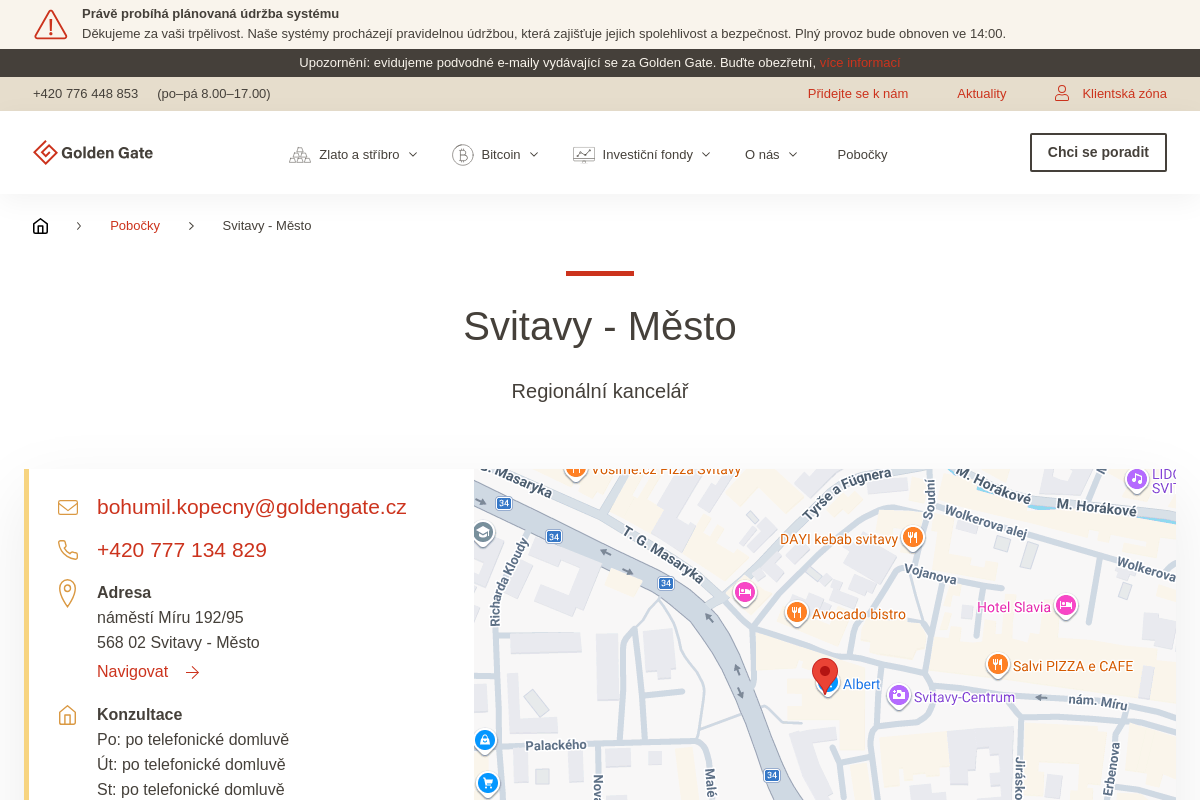 Golden Gate - regionální kancelář