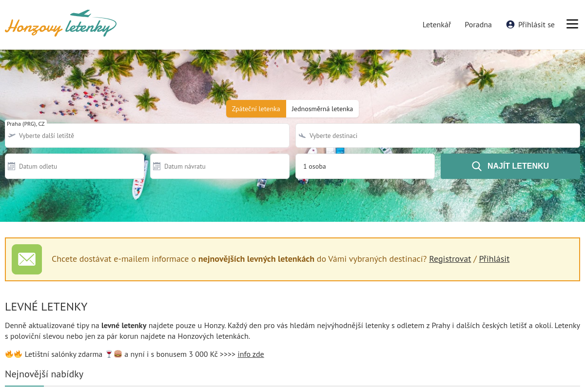 Honzovy letenky