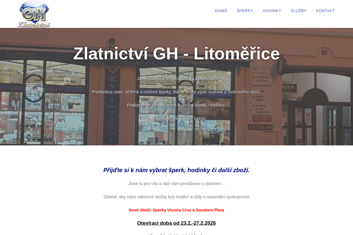 Zlatnictví a hodinářství GH