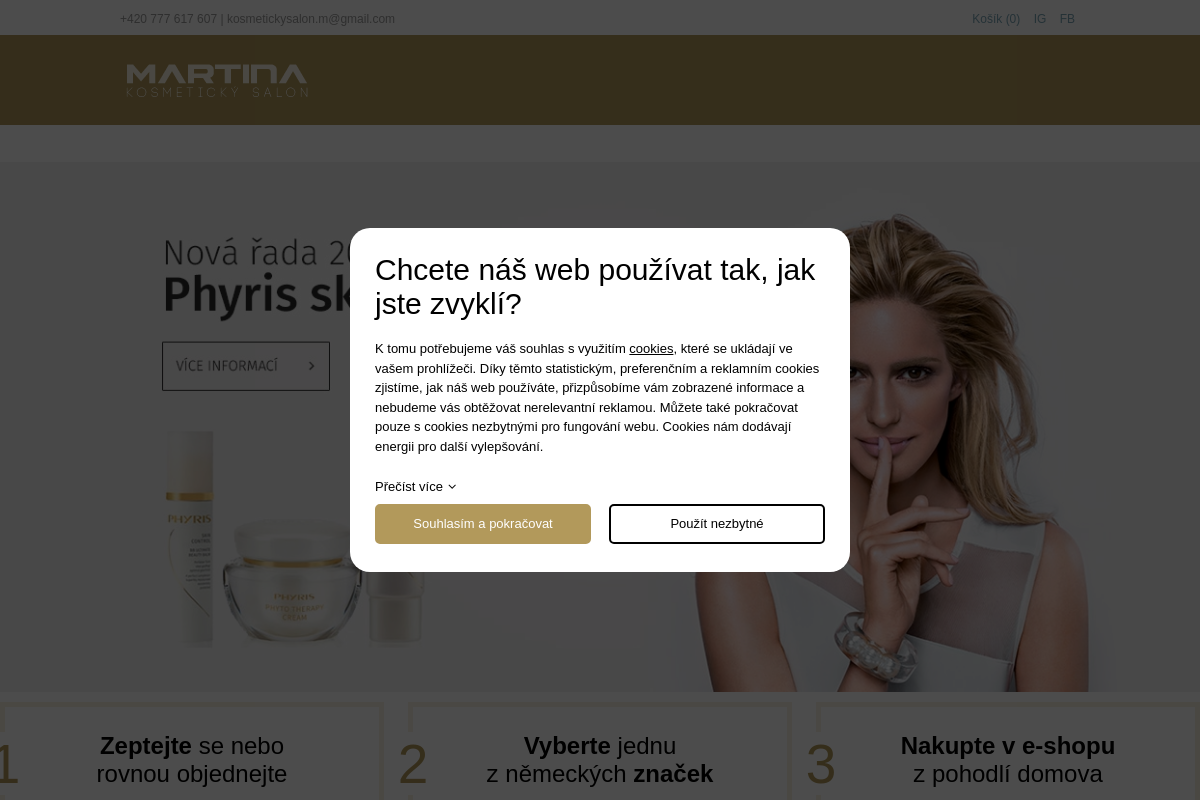 Kosmetický salon Martina