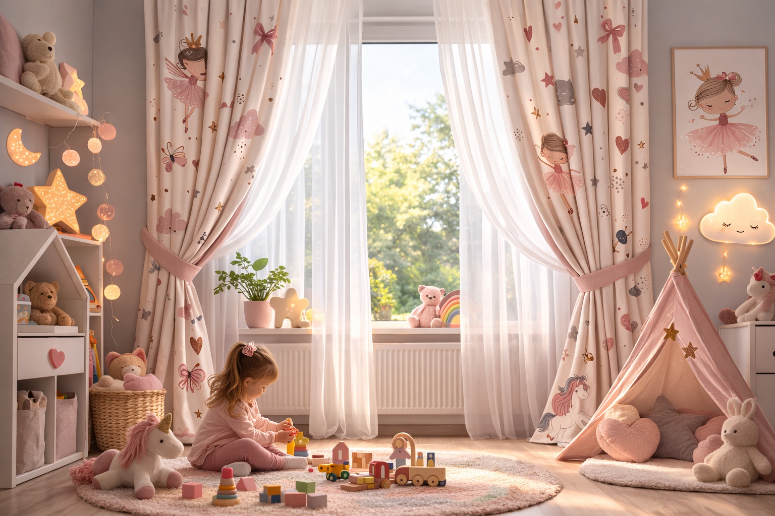 Dětské black outové závěsy pro klidný spánek dětí